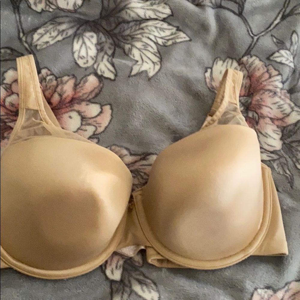 Full coverage mesh illusion bra